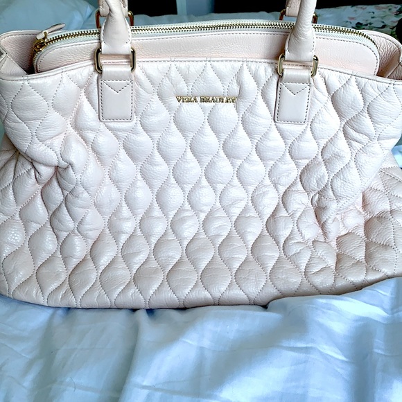 Vera Bradley Handbags - Vera Bradley Quilted Pink Purse with Laptop Sleeve